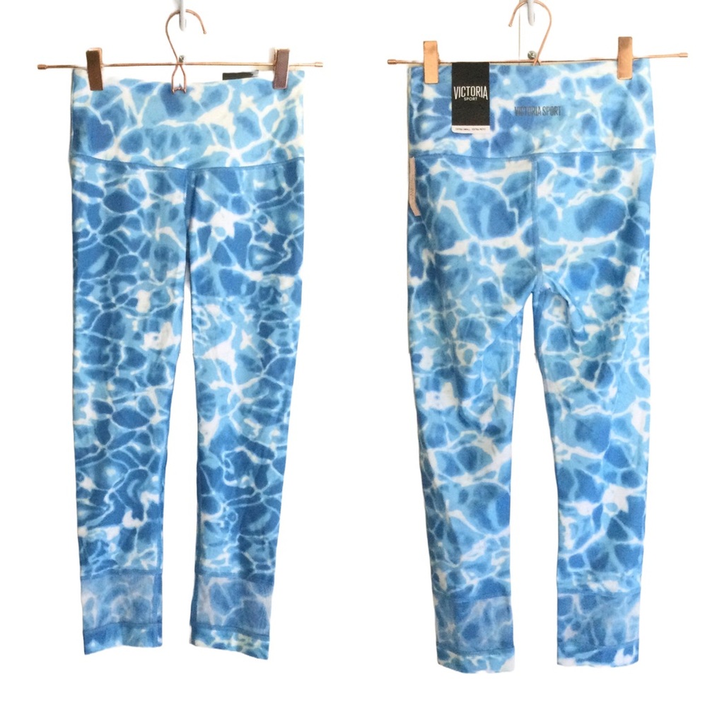 VICTORIA SPORT NWT High Rise Capri Print Legging Sz XS